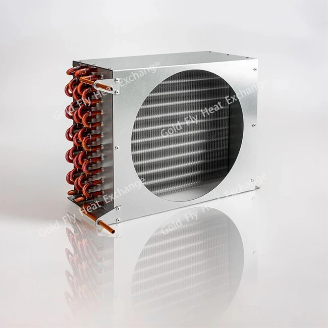 Commercial Display Freezer Copper Tube Finned Condenser best