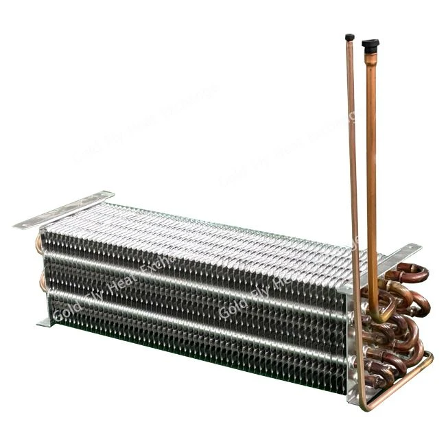 5-ranje 4-twou Copper Tib Finned Refrijerasyon Evaporator