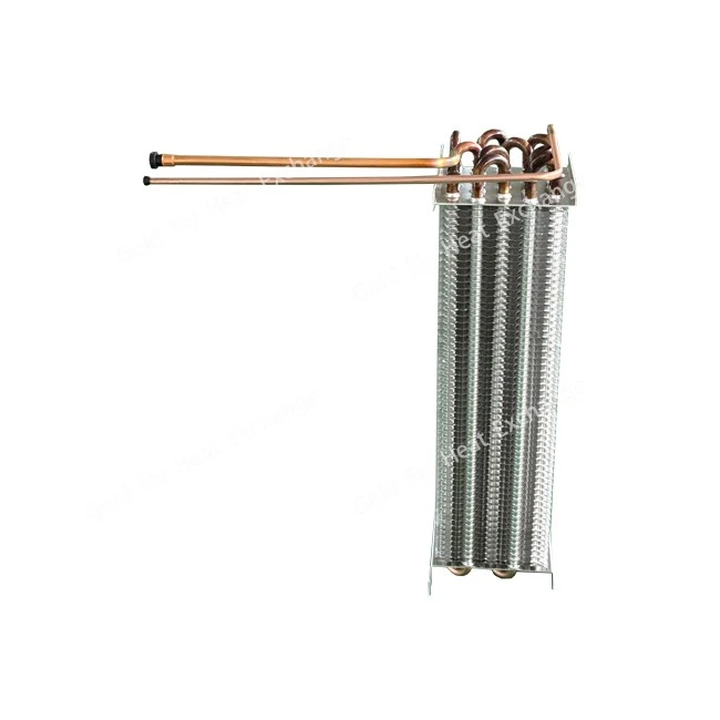5-row 4-hole Copper Tube Finned Refrigeration Evaporator best