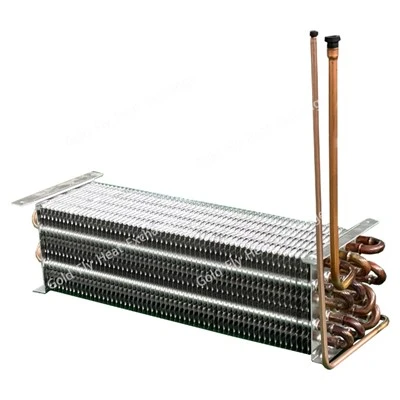 5-ranje 4-twou Copper Tib Finned Refrijerasyon Evaporator